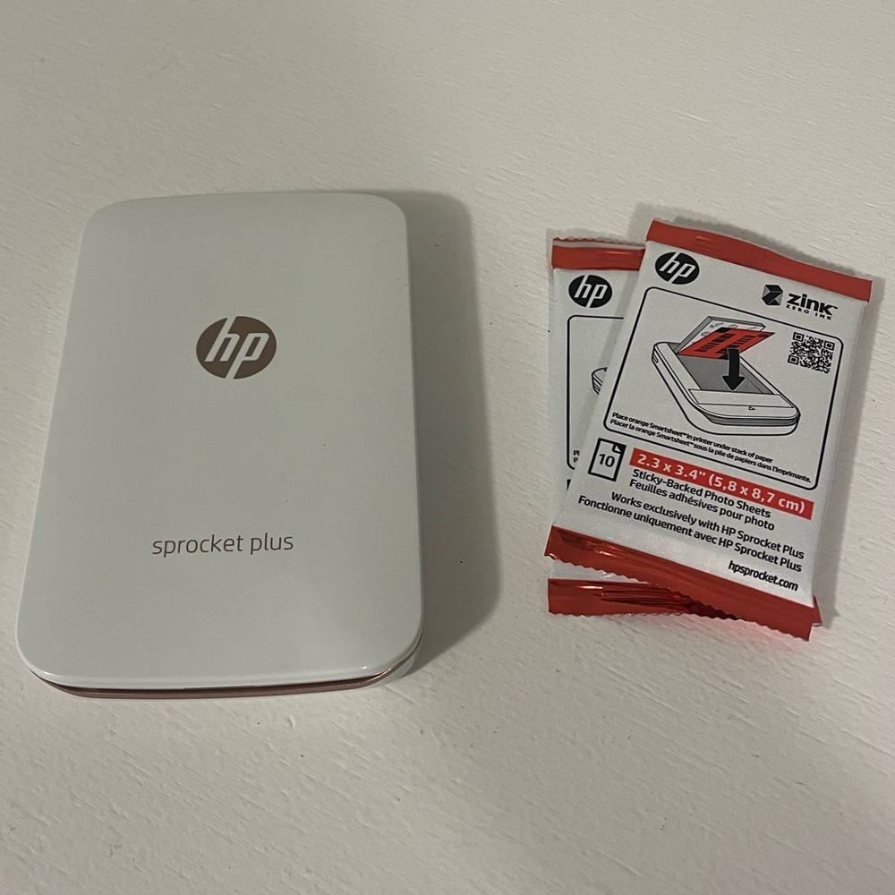 HP Sprocket Plus Portable Color Photo Printer